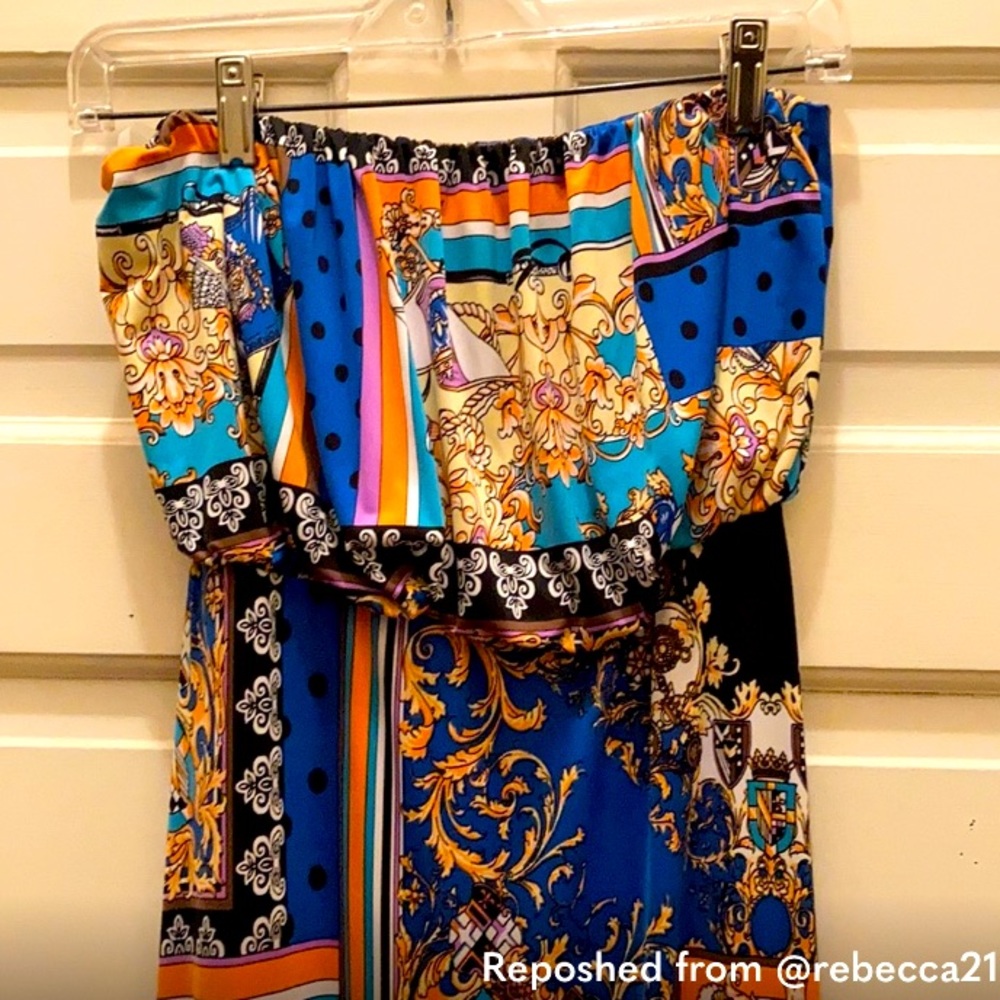 Trac Strapless boho dress